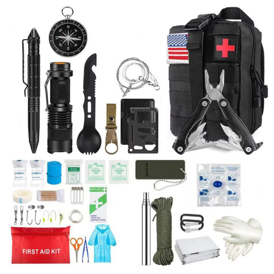 Camping Cooking Set With Bag - Survival Apteczka Survival Pełny zestaw Molle