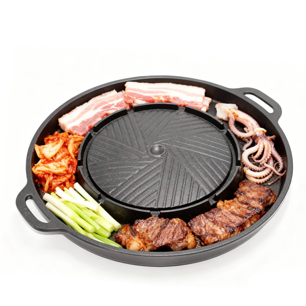 Camping Cooking And Eating - KOSUN Koreańska Patelnia do Grillowania BBQ