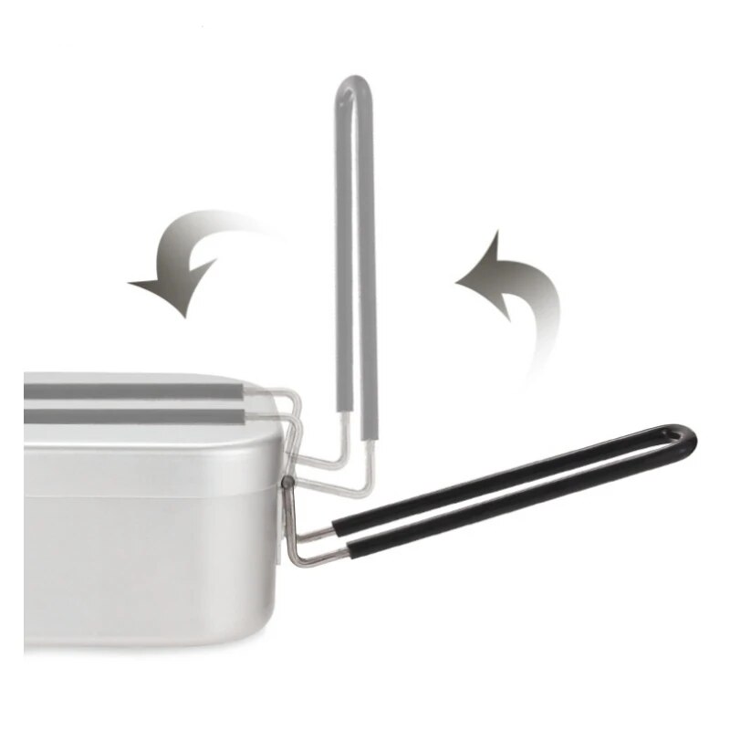 Camping Cooking And Eating - Pojemniki aluminiowe na lunch 800/1400 ml,