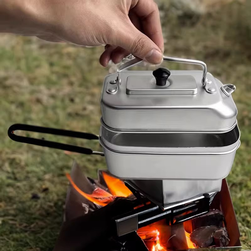 Camping Cooking Cup - Ultralekki przenośny piknikowy czajnik turystyczny do
