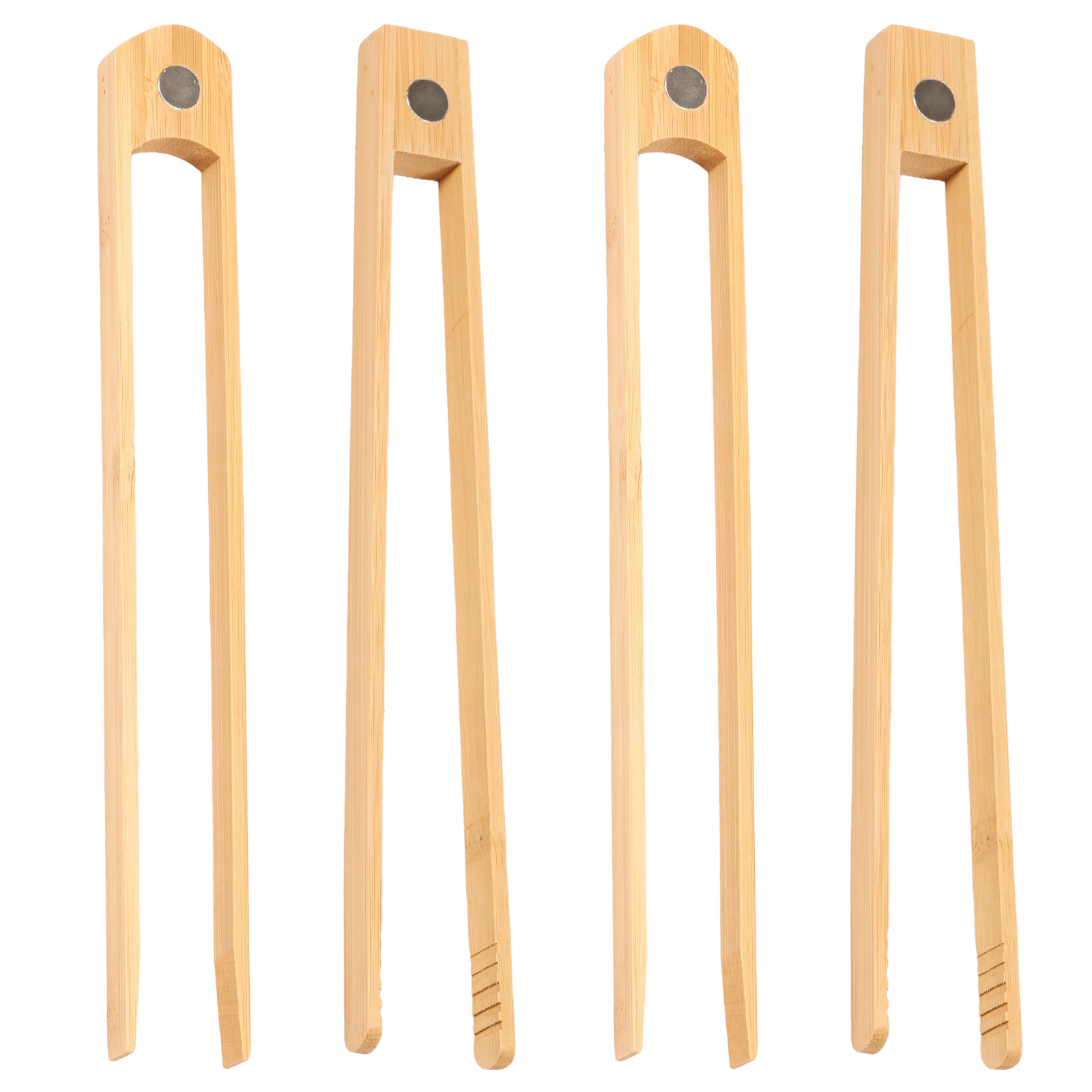 Camping Cooking Tool Set - Zestaw szczypiec do tostera z bambusa