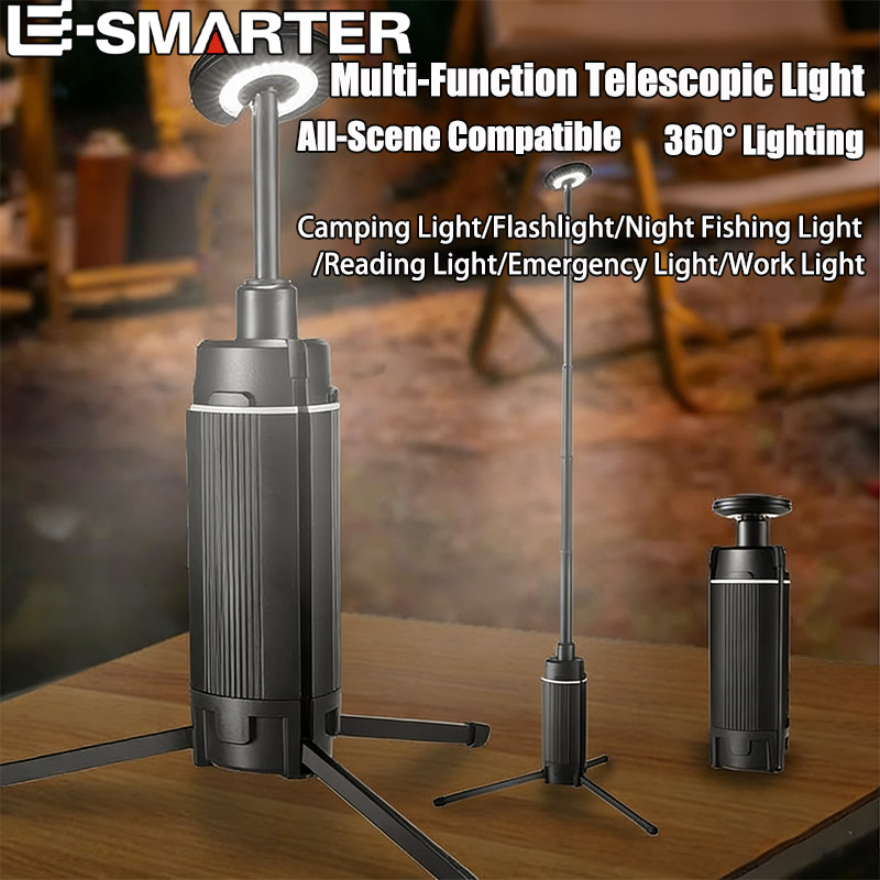 Camping Cooking Tripod - Przenośna latarnia kempingowa teleskopowa lampa robocza