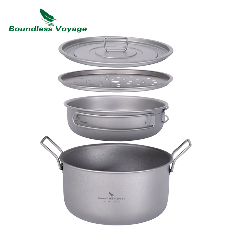 Camping Cooking Bundle - Boundless Voyage Camping garnek do gotowania