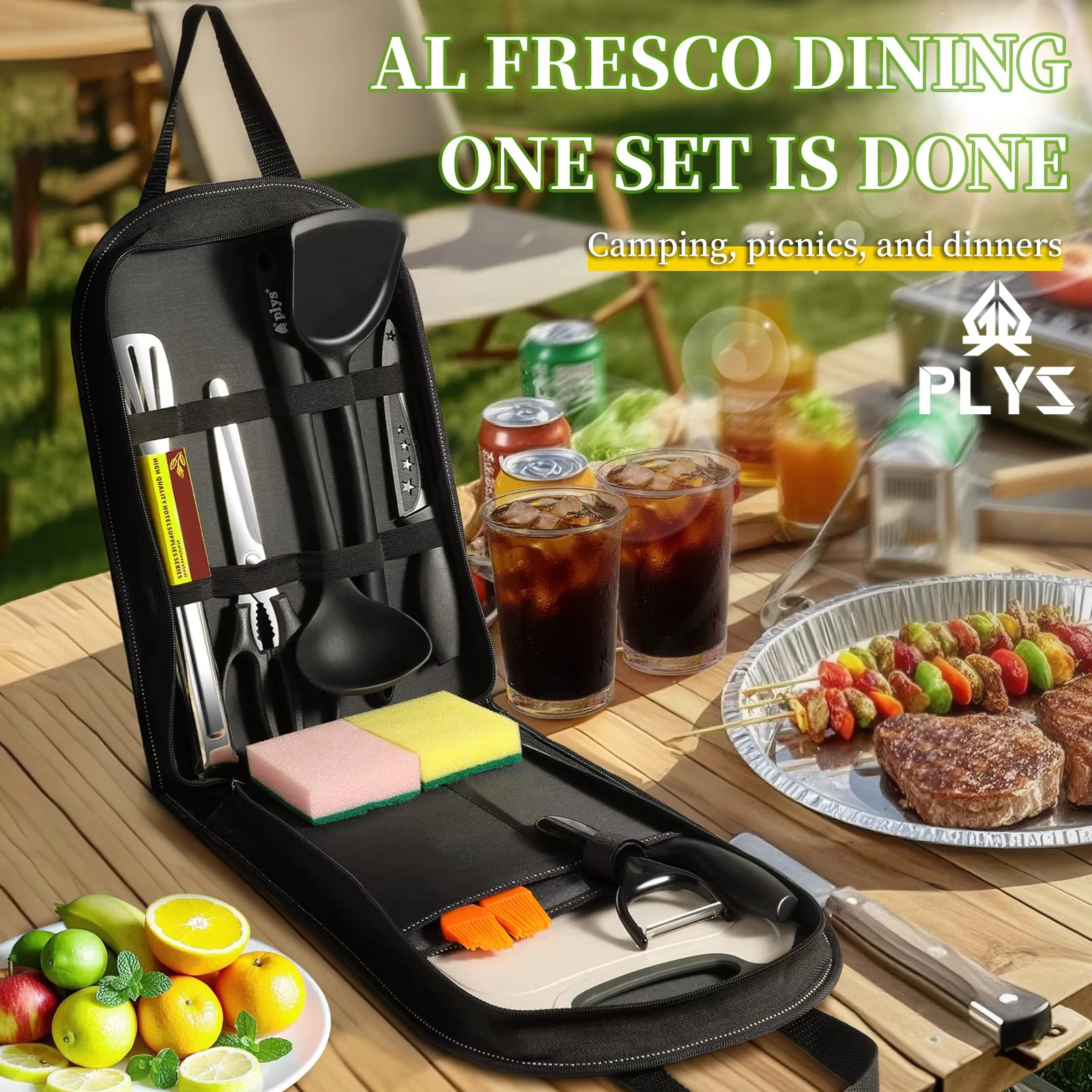 Przenośny zestaw przyborów kuc – Camping Cooking Bundle recenzja i cena