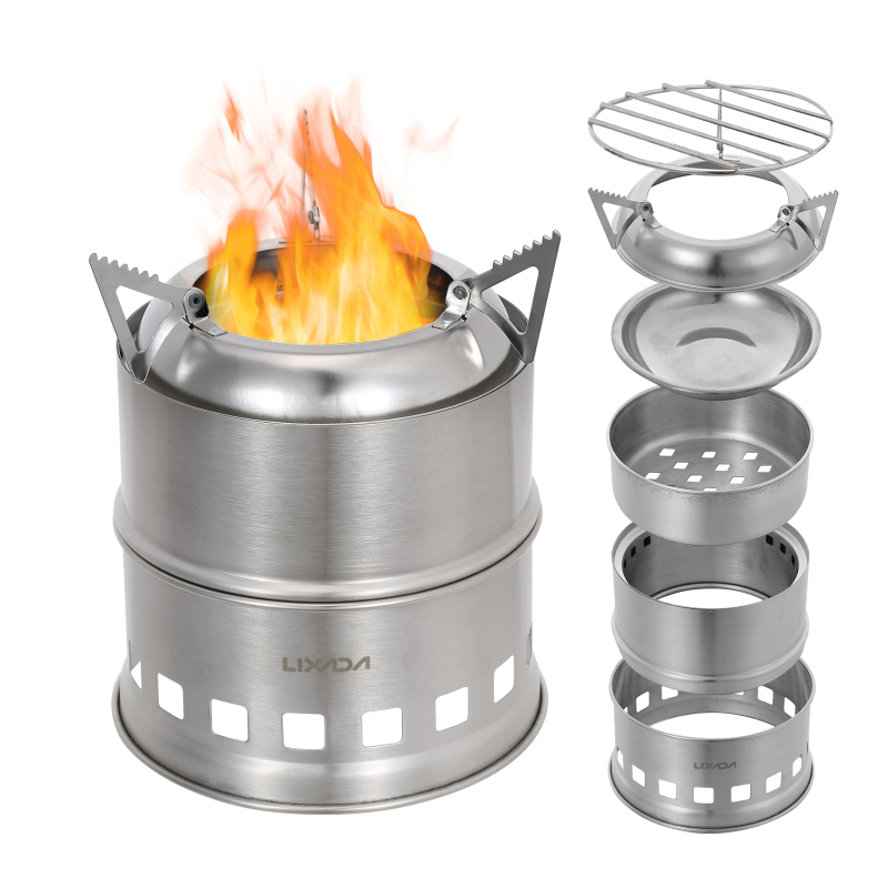 Lixada Piec na drewno ze stali – Camping Cooking System recenzja i cena